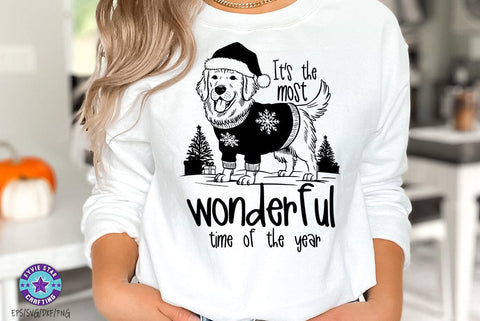 Christmas Dog Quote Design Bundle, Christmas T-shirt Set , Dog tshirt SVG SVG FiveStarCrafting 