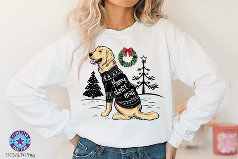 Christmas Dog Quote Design, Christmas T-shirt , Dog tshirt Merry Christmas SVG FiveStarCrafting 