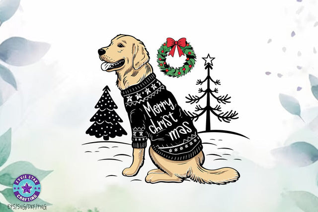 Christmas Dog Quote Design, Christmas T-shirt , Dog tshirt Merry Christmas SVG FiveStarCrafting 