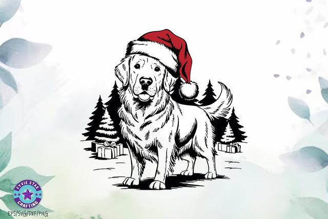 Christmas Dog Quote Design, Christmas T-shirt , Golden retriever Christmas SVG FiveStarCrafting 
