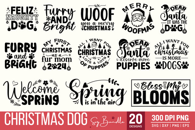 Christmas Dog SVG Bundle SVG Designangry 