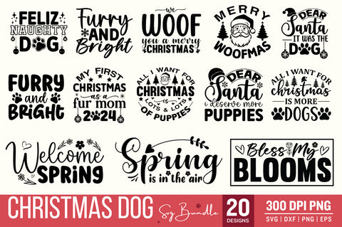 Christmas Dog SVG Bundle SVG Designangry 