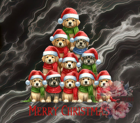 Christmas Dogs, Merry Christmas, PNG Download, Digital Sublimation, Dog Lover Gift, Holiday Decor, Cute Dog Graphics, Festive Pet Design Sublimation Li Zamperini 