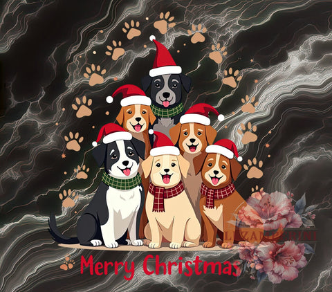 Christmas Dogs, Merry Christmas, PNG Download, Digital Sublimation, Dog Lover Gift, Holiday Decor, Cute Dog Graphics, Festive Pet Design Sublimation Li Zamperini 