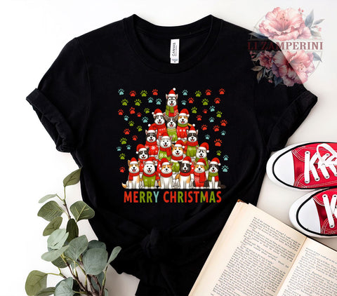 Christmas Dogs, Merry Christmas, PNG Download, Digital Sublimation, Dog Lover Gift, Holiday Decor, Cute Dog Graphics, Festive Pet Design Sublimation Li Zamperini 