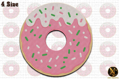 Christmas Donut Embroidery Design Embroidery/Applique DESIGNS designartist 