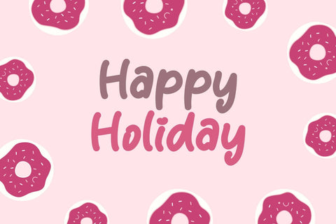 Christmas Donuts Font Prasetya Letter 