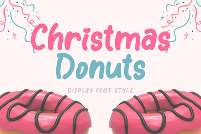 Christmas Donuts Font Prasetya Letter 