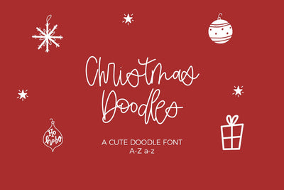 Christmas Doodles Font Font Beck McCormick 