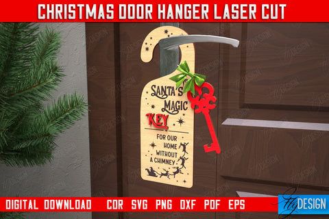 Christmas Door Hanger Bundle | Porch Sign | Holiday Decorations | Home Decor | CNC Files SVG Fly Design 