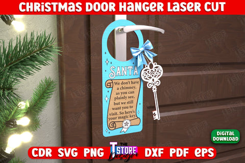Christmas Door Hanger Bundle | Porch Sign | Holiday Decorations | Home Decor | CNC Files SVG The T Store Design 