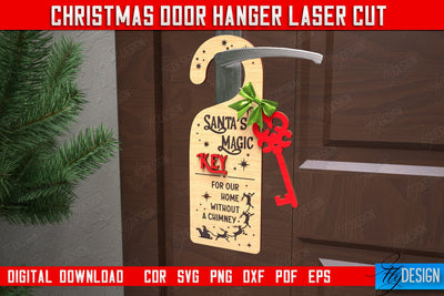 Christmas Door Hanger | Porch Sign | Holiday Decorations | Home Decor | CNC File SVG Fly Design 