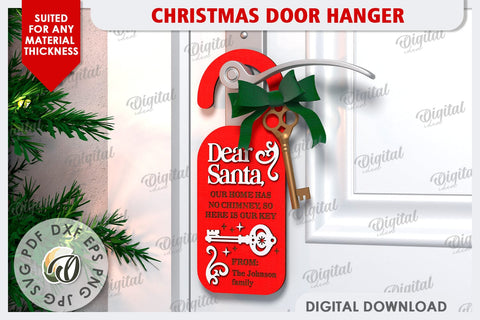 Christmas Door Hangers Laser Cut Bundle. Christmas Decor SVG SVG Evgenyia Guschina 