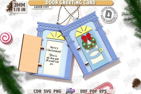 Christmas Door Ornaments Laser Cut Bundle | Christmas Greeting Cards Set | Christmas Tree Toys | Christmas Decorations | Holidays | CNC Files SVG The T Store Design 