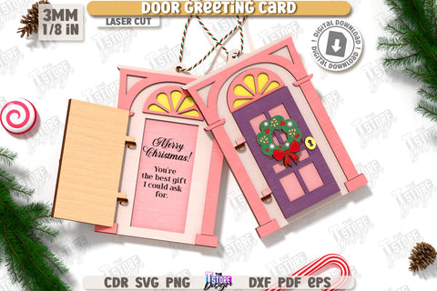 Christmas Door Ornaments Laser Cut Bundle | Christmas Greeting Cards Set | Christmas Tree Toys | Christmas Decorations | Holidays | CNC Files SVG The T Store Design 