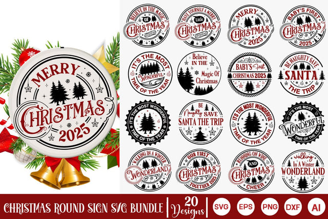 Christmas Door Sign SVG Bundle, Christmas SVG Bundle SVG DesignPlante 503 