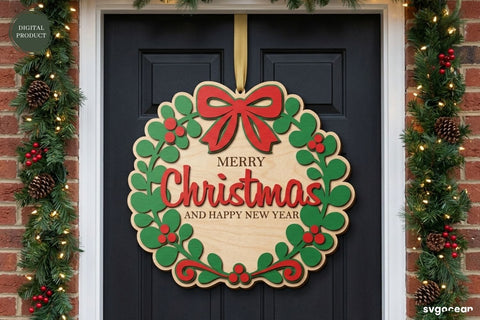 Christmas Door Sign Svg Bundle SVG SvgOcean 
