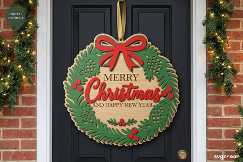 Christmas Door Sign Svg Bundle SVG SvgOcean 
