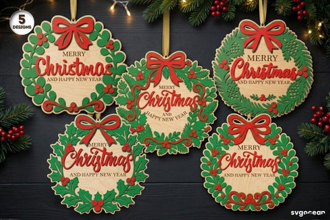 Christmas Door Sign Svg Bundle SVG SvgOcean 