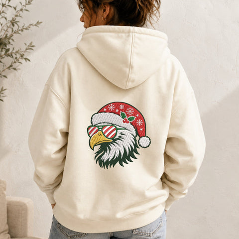 Christmas Eagle Santa Hat Machine Embroidery Design PES DST Stitch Files Embroidery/Applique DESIGNS PatternFeed8 
