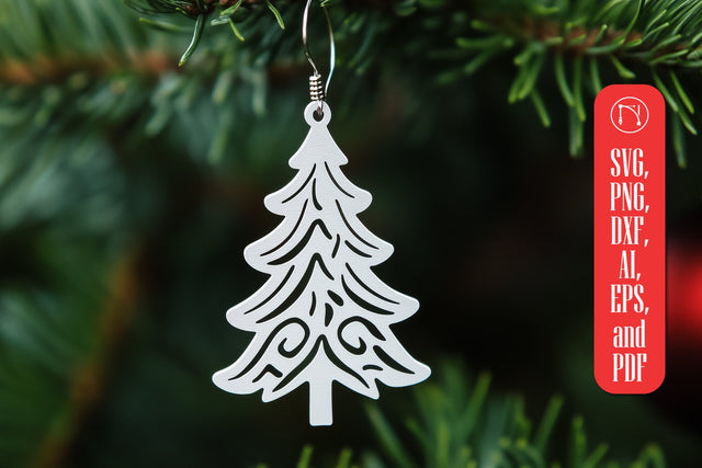 Christmas Earring SVG cut file SVG MD JOYNAL ABDIN 