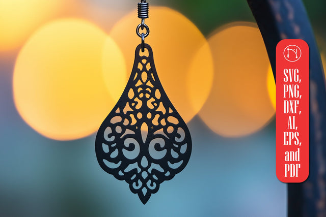 Christmas Earring SVG cut file SVG MD JOYNAL ABDIN 