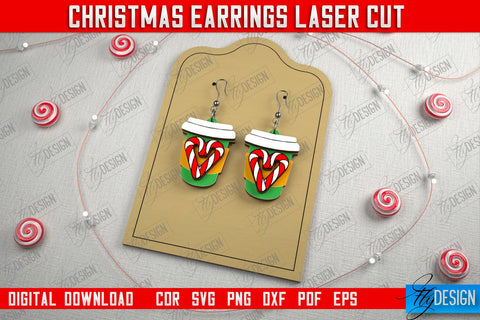 Christmas Earrings Bundle | Jewelry | Christmas Gift | Holiday Gift Idea | CNC Files SVG Fly Design 