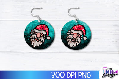 Christmas Earrings Sublimation Design | Accessories PND Design | Earrings PNG Sublimation The T Store Design 
