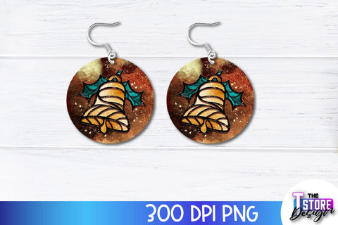 Christmas Earrings Sublimation Design Bundle | Accessories PND Design | Earrings PNG Sublimation The T Store Design 