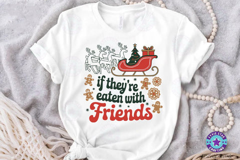 Christmas Eaten with Friends SVG , Christmas T shirt, Christmas Illustration SVG FiveStarCrafting 