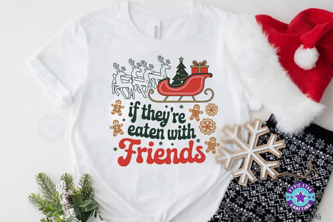Christmas Eaten with Friends SVG , Christmas T shirt, Christmas Illustration SVG FiveStarCrafting 
