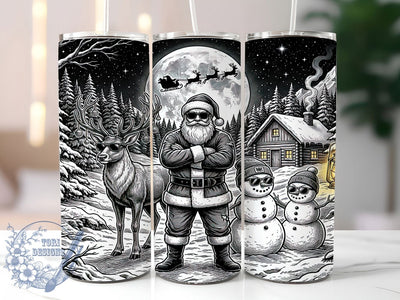 Christmas Edgy Santa Shades 20oz Tumbler, Cool Santa Shades, Edgy Santa PNG, Santa Sunglasses PNG, Funny Santa Tumbler, Retro Santa Wrap, Santa Tumbler Wrap, 20oz Tumbler Wrap Sublimation ToriDesigns 