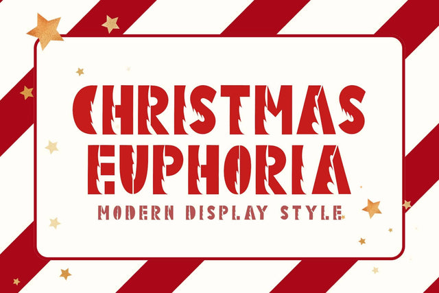 Christmas Euphoria Font Prasetya Letter 