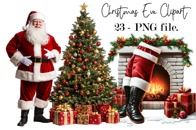 Christmas Eve Clipart Sublimation SVGArt 