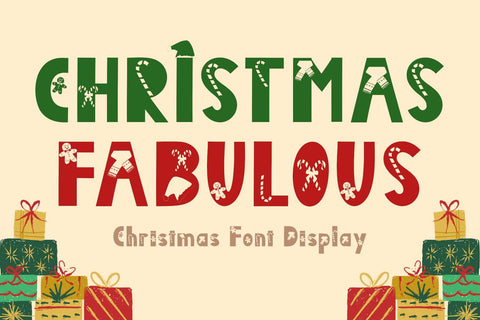 Christmas Fabulous Font Prasetya Letter 