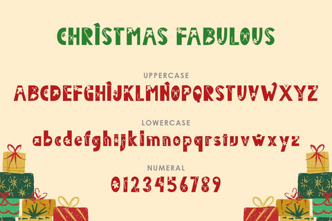 Christmas Fabulous Font Prasetya Letter 
