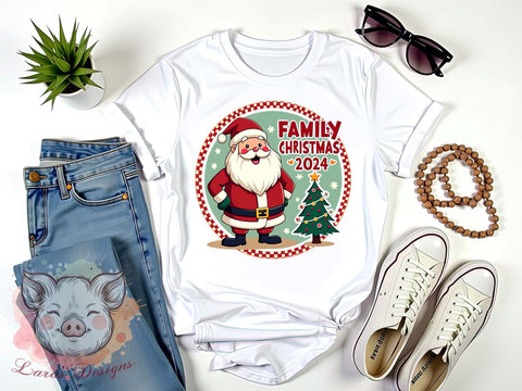 Christmas Family, 2024 Holiday, PNG Files, Sublimation Designs, Family Christmas, Holiday Decor, Personalized Gifts, Winter Crafts Sublimation Lara' s Designs 