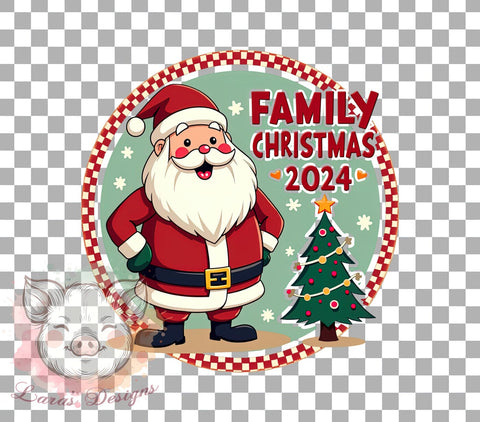 Christmas Family, 2024 Holiday, PNG Files, Sublimation Designs, Family Christmas, Holiday Decor, Personalized Gifts, Winter Crafts Sublimation Lara' s Designs 