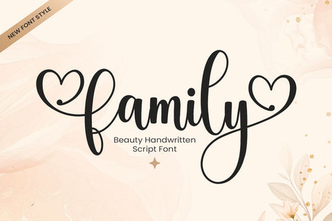 Christmas Family - Christmas Font Font Mozarella 