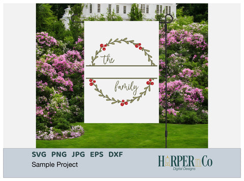 Christmas Family Wreath SVG PNG Cut EPS File SVG HarperNCo 