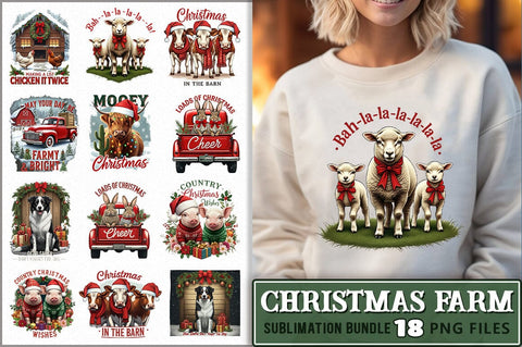 Christmas Farm Sublimation Bundle Sublimation Shetara Begum 