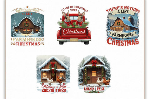 Christmas Farm Sublimation Bundle Sublimation Shetara Begum 