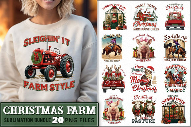 Christmas Farm Sublimation Bundle Sublimation Shetara Begum 