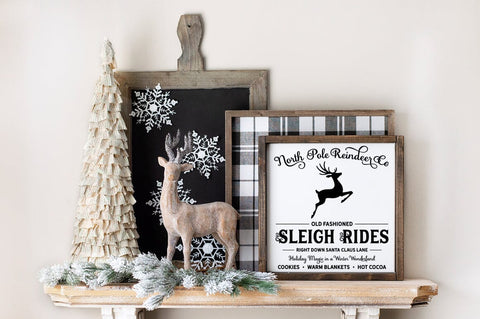 Christmas Farmhouse Sign SVG Sublimation Pickled Thistle Creative 