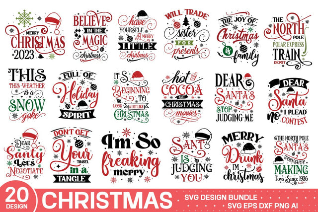 Christmas Farmhouse Svg Bundle SVG designmaster24 