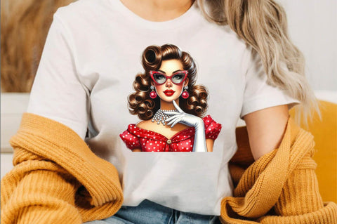 Christmas Fashion Girl Sublimation Clipart Bundle Sublimation SVGArt 