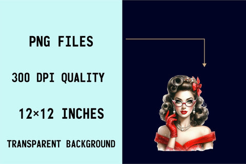 Christmas Fashion Girl Sublimation Clipart Bundle Sublimation SVGArt 