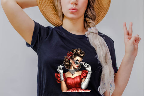 Christmas Fashion Girl Sublimation Clipart Sublimation SVGArt 