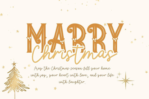 Christmas Festivals - Font Duo Font AnningArts Design 