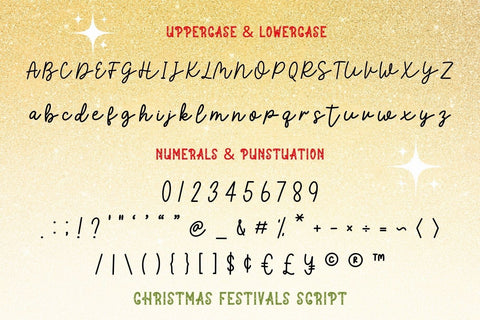 Christmas Festivals - Font Duo Font AnningArts Design 
